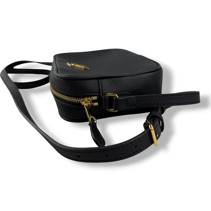 Burberry TB Black Leather Crossbody Bag