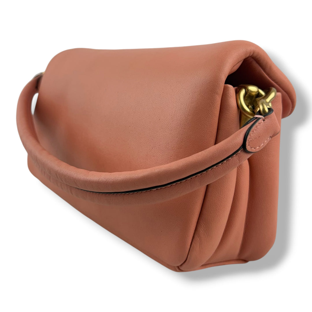 Coach Pillow Tabby 26 Coral Leather Handbag