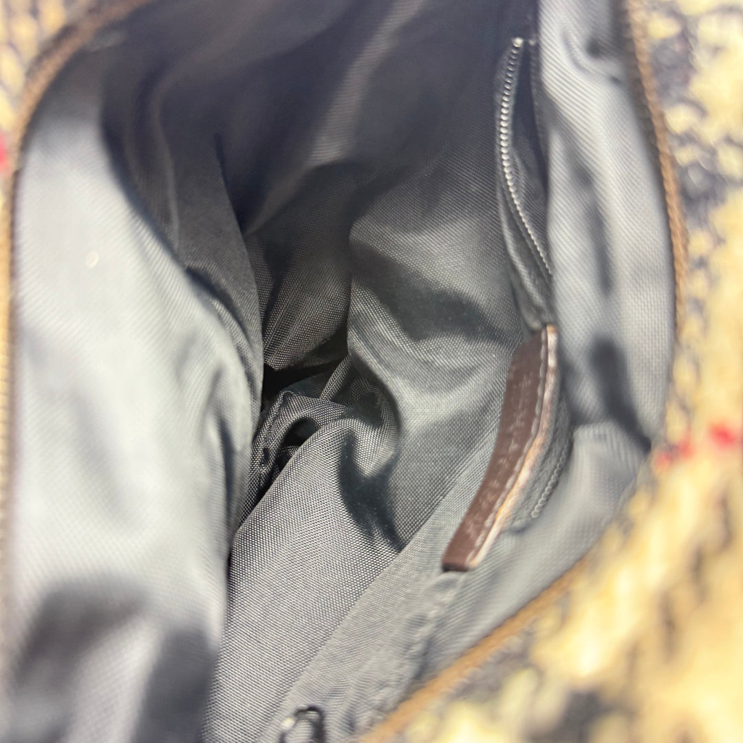 Burberry Tweed Check Tote Mini Vintage Handbag