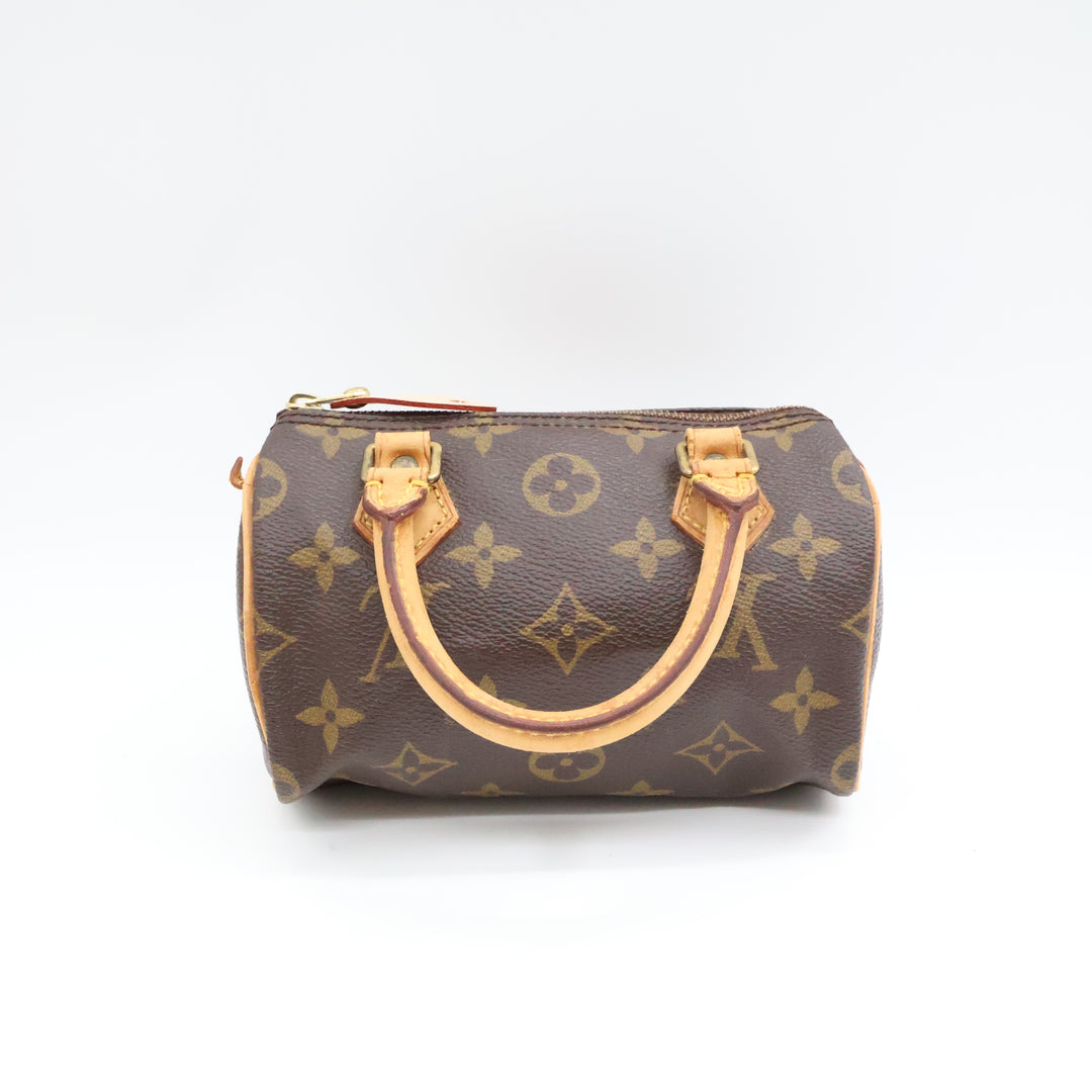 Louis Vuitton Nano Speedy Brown Monogram Handbag