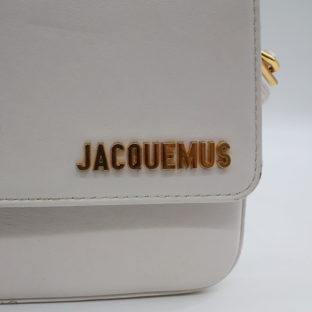Jacquemus Le Carinu White Handbag