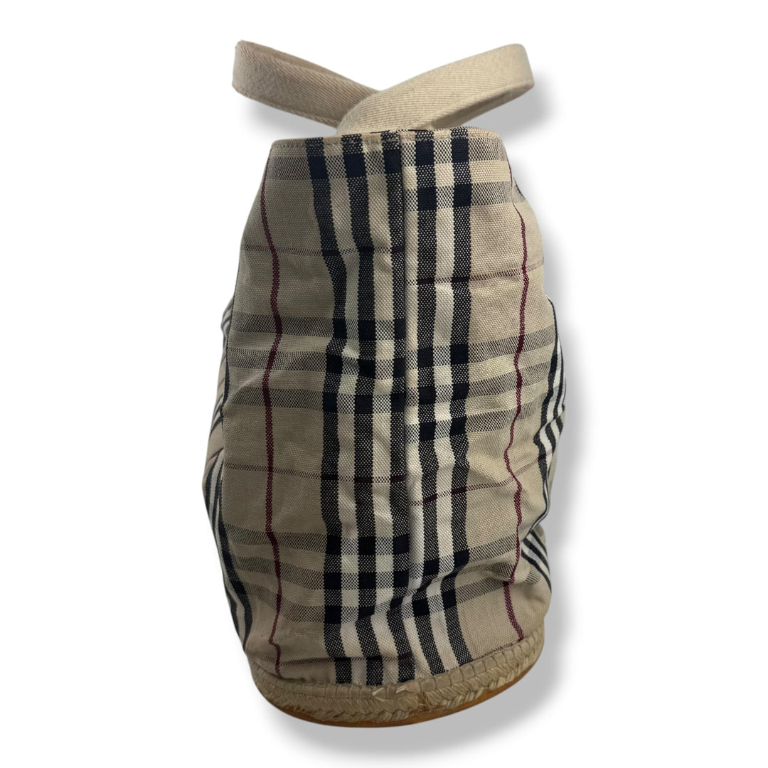 Burberry Cloth Vintage Check Tote Bag