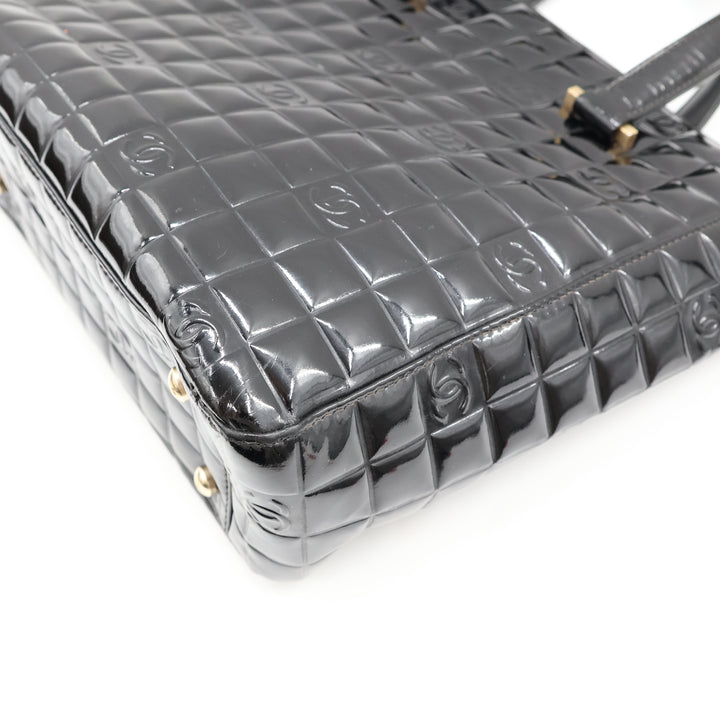 CHANEL Chocolate Bar Tote Bag Matelassé