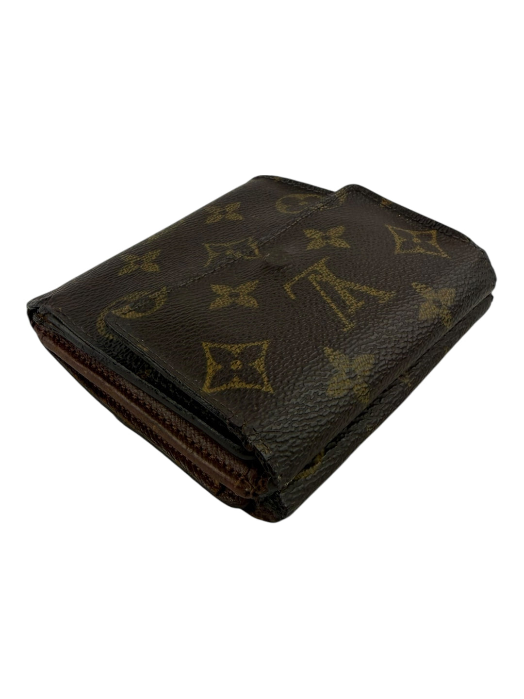 Louis Vuitton Vintage Brown Monogram Compact Bifold Wallet Purse