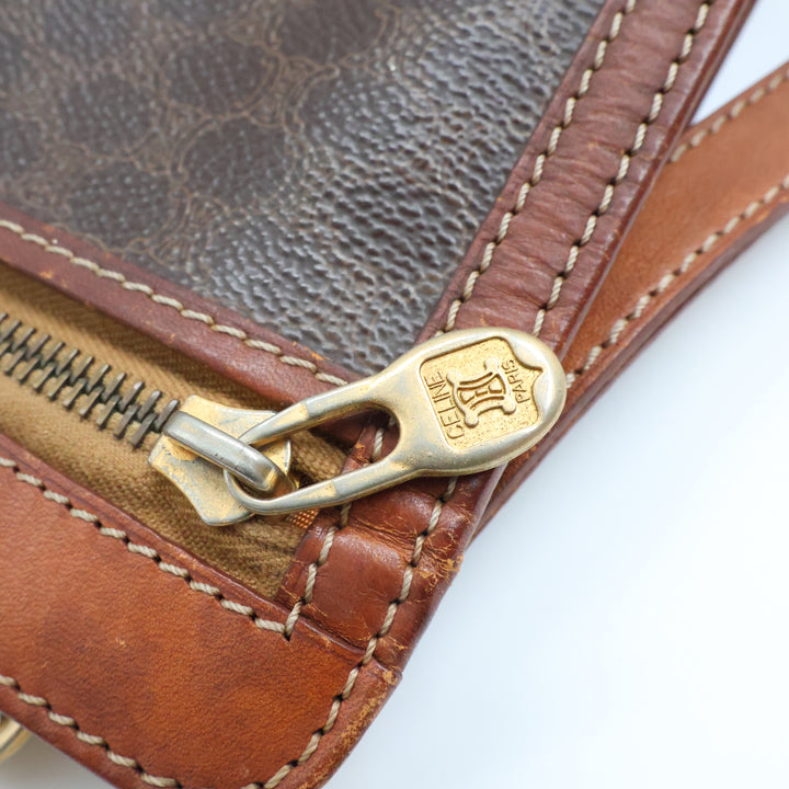 Celine Macadam Coated Canvas Clutch Bag