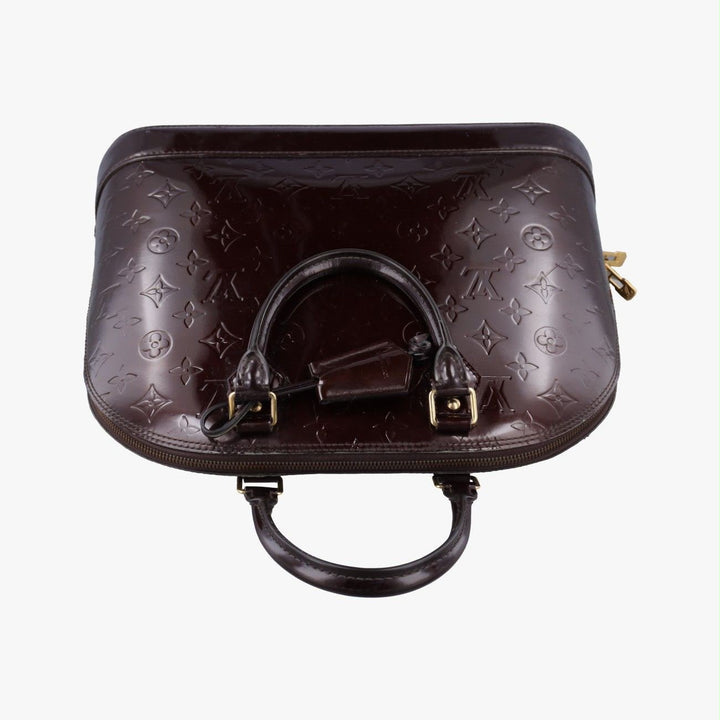Louis Vuitton Burgundy Vernis Alma MM Handbag