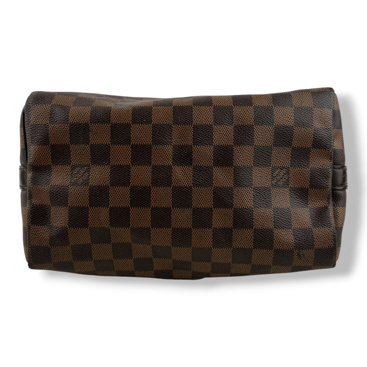 Louis Vuitton Damier Ebene Brown Speedy Bandouliere 25 Handbag