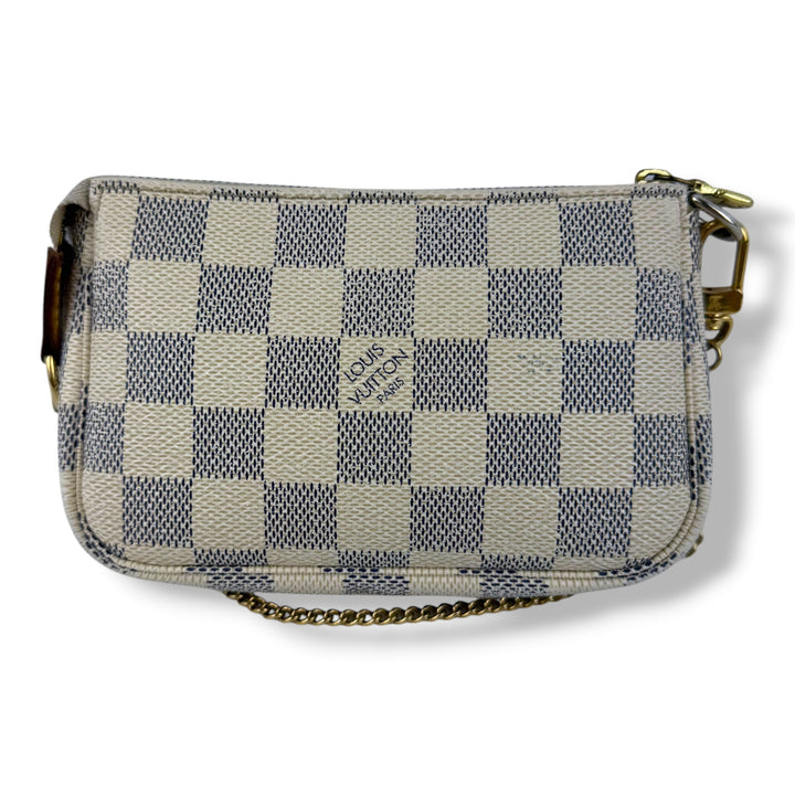 Louis Vuitton Mini Pochette Accessories Damier Azur Bag