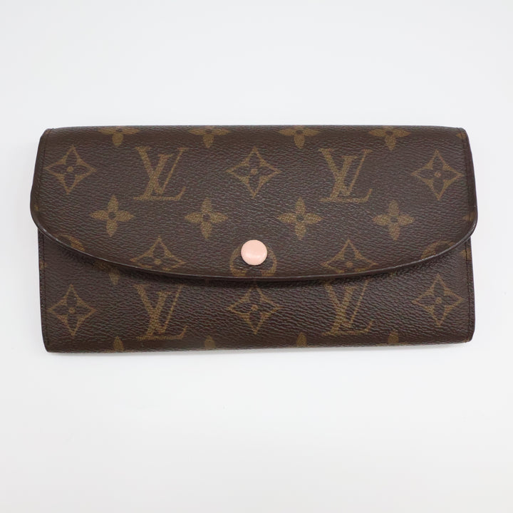 Louis Vuitton Emilie Brown Monogram Rose Ballerine Femme Wallet