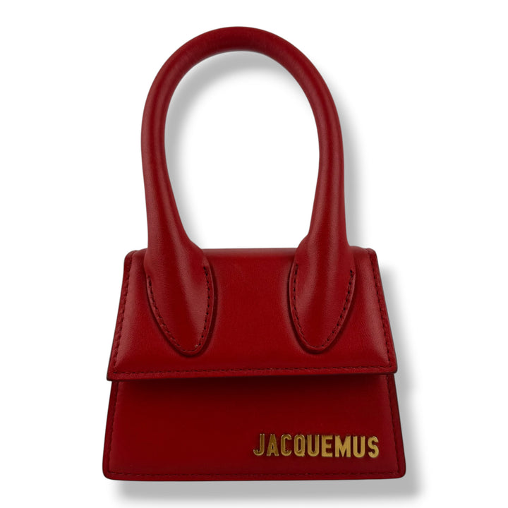 Jacquemus Le Chiquito Red White Moyen Crossbody Handbag