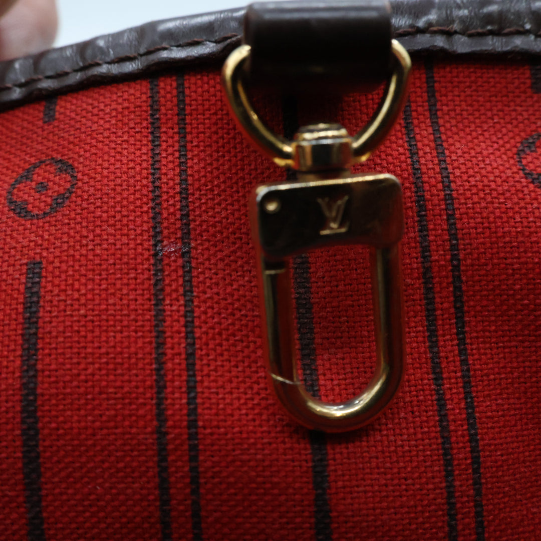 Louis Vuitton Brown Damier Neverfull MM Handbag