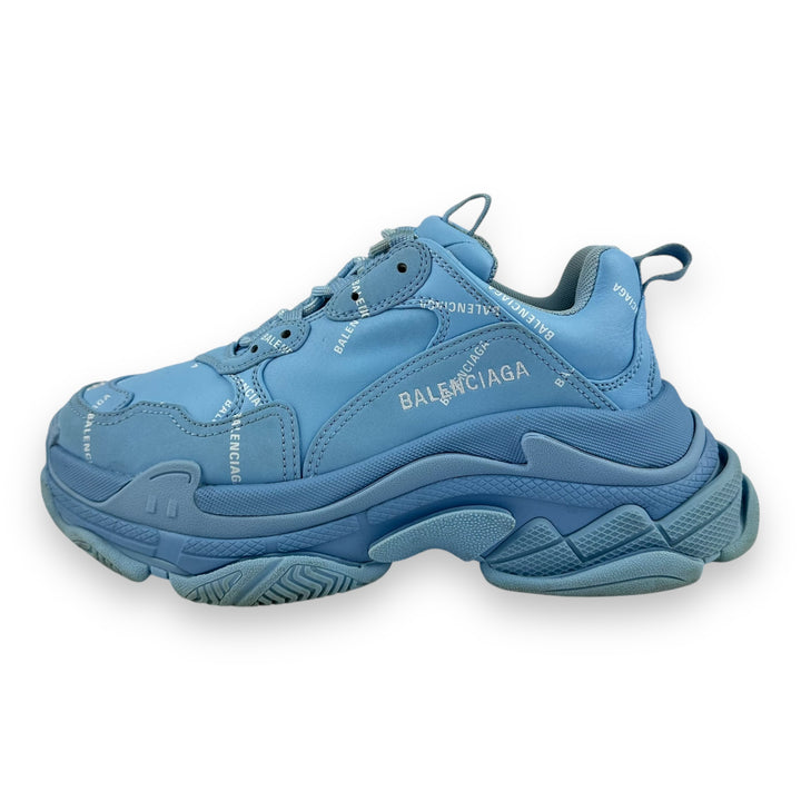 Balenciaga Triple S Blue Logo Print UK 5  / 38