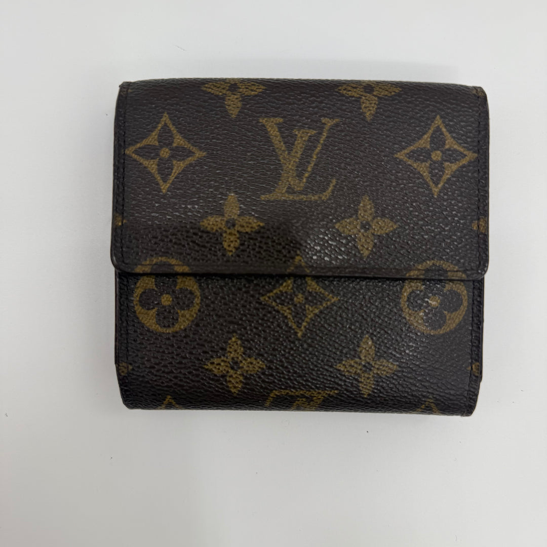 Louis Vuitton Vintage Brown Monogram Compact Bifold Wallet Purse