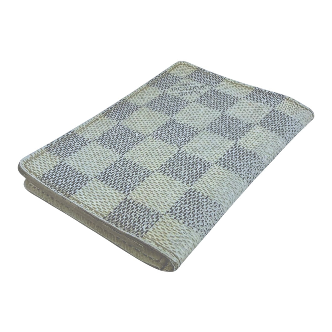 Louis Vuitton Pocket Organiser Azur Damier Leather