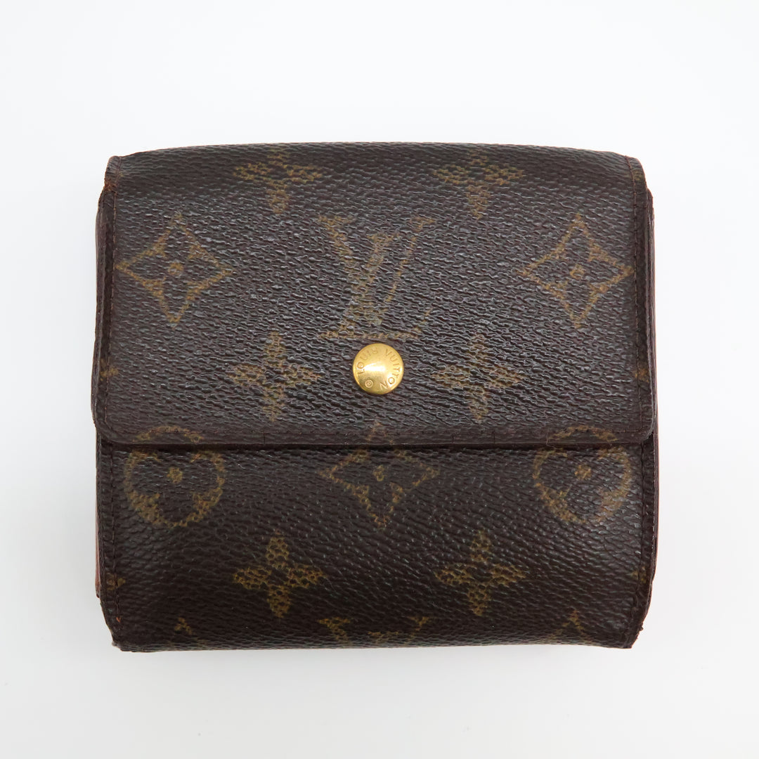Louis Vuitton Vintage Brown Monogram Compact Bifold Wallet Purse