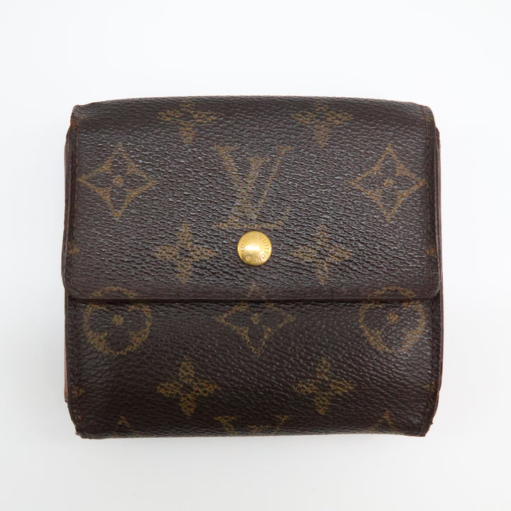 Louis Vuitton Vintage Brown Monogram Compact Bifold Wallet Purse