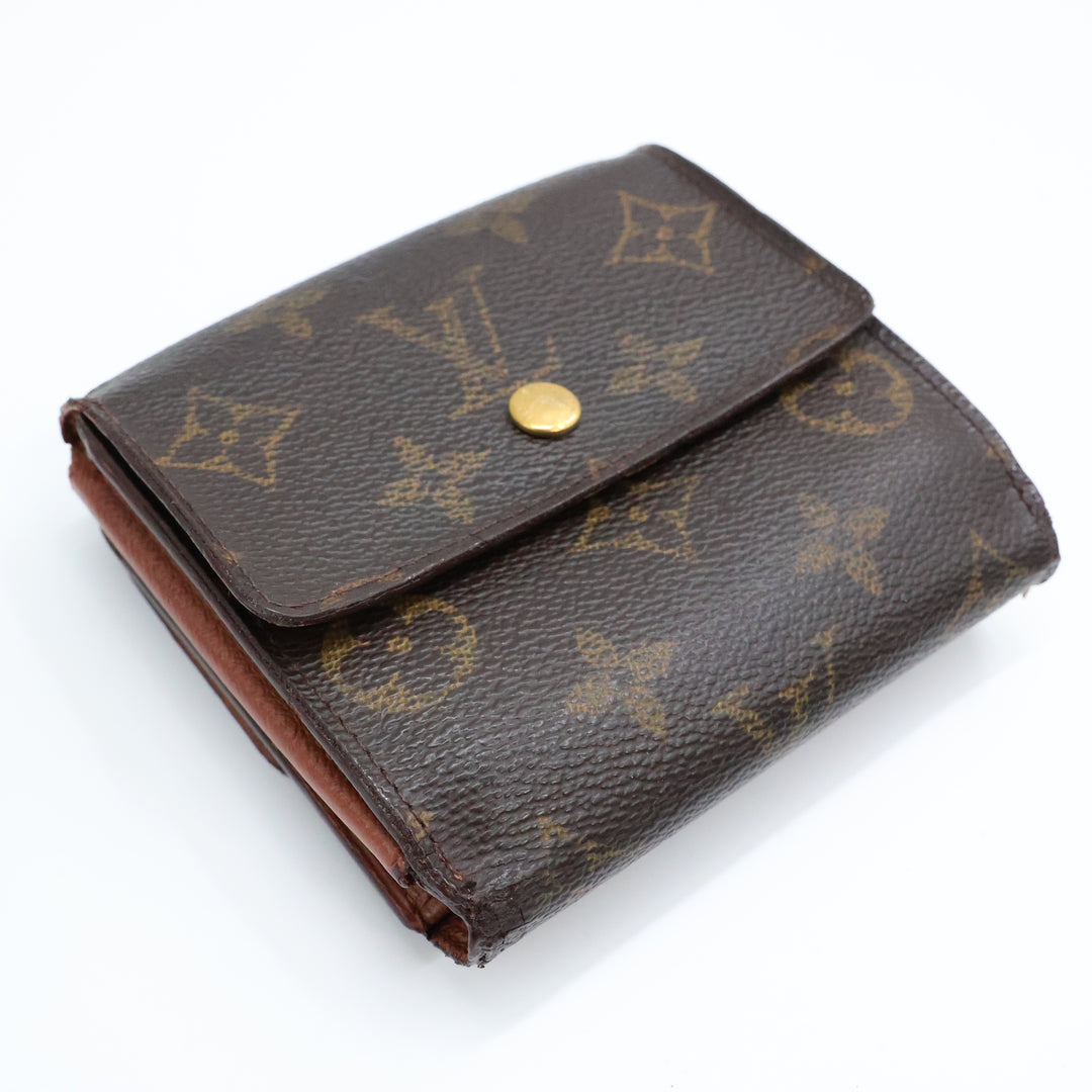 Louis Vuitton Vintage Brown Monogram Compact Bifold Wallet Purse