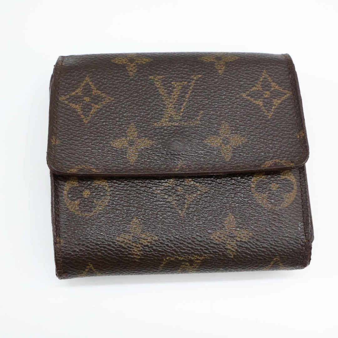 Louis Vuitton Vintage Brown Monogram Compact Bifold Wallet Purse