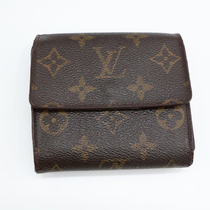 Louis Vuitton Vintage Brown Monogram Compact Bifold Wallet Purse