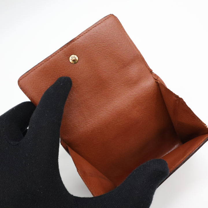 Louis Vuitton Vintage Brown Monogram Compact Bifold Wallet Purse