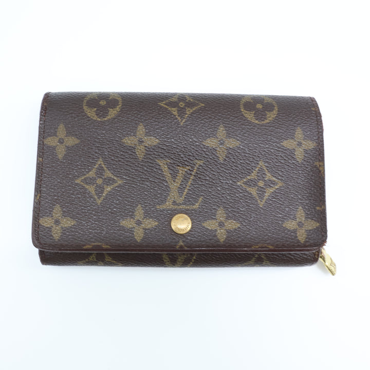 Louis Vuitton Vintage Brown Monogram Zippy Clip Purse Very Good Condition