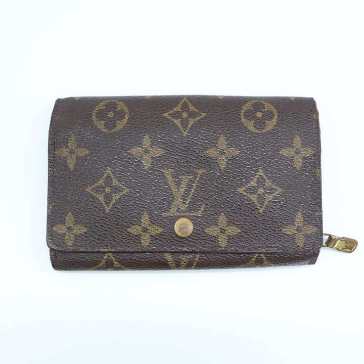 Louis Vuitton Vintage Brown Monogram Zippy Clip Purse Good Condition
