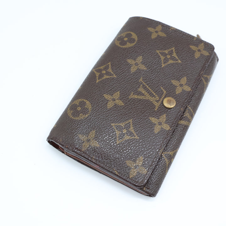 Louis Vuitton Vintage Brown Monogram Zippy Clip Purse Good Condition