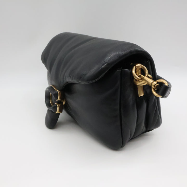 Coach Pillow Tabby 26 Black Leather Handbag