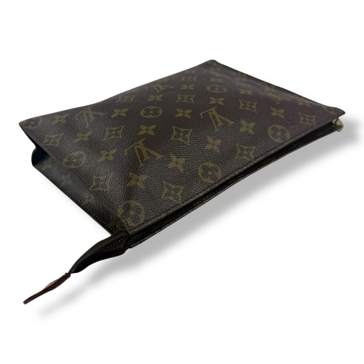 Louis Vuitton Vintage Brown Monogram Toiletry Pouch 26 Bag