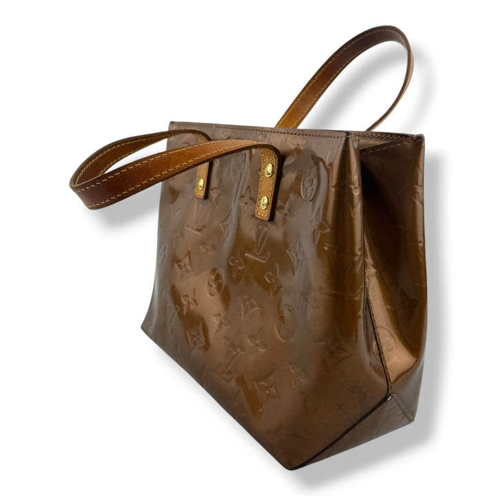 Louis Vuitton Beige Vernis Reade PM Tote