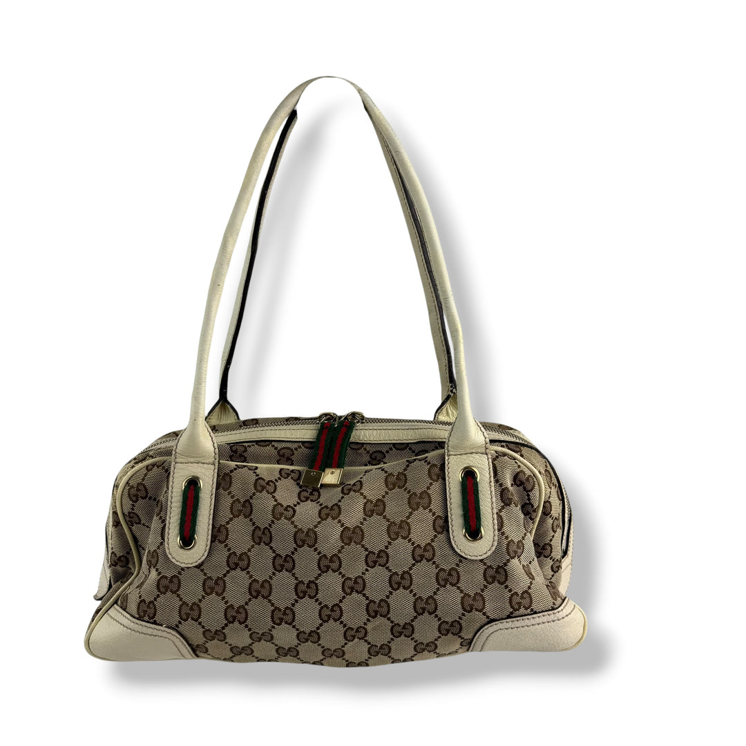 Gucci Beige/White Princy Tote Bag
