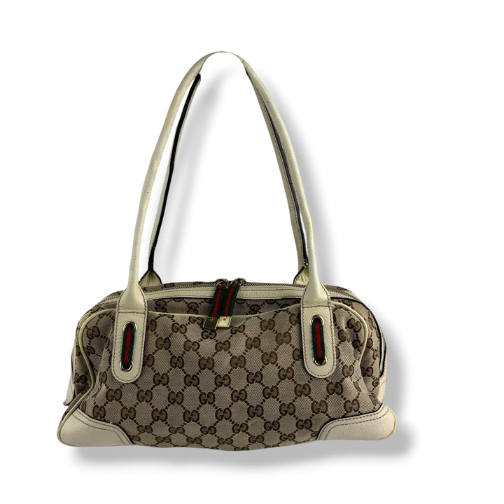 Gucci Beige/White Princy Tote Bag