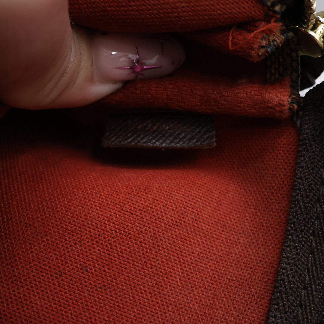 Louis Vuitton Medium Pochette Accessories Brown Damier Clutch Bag