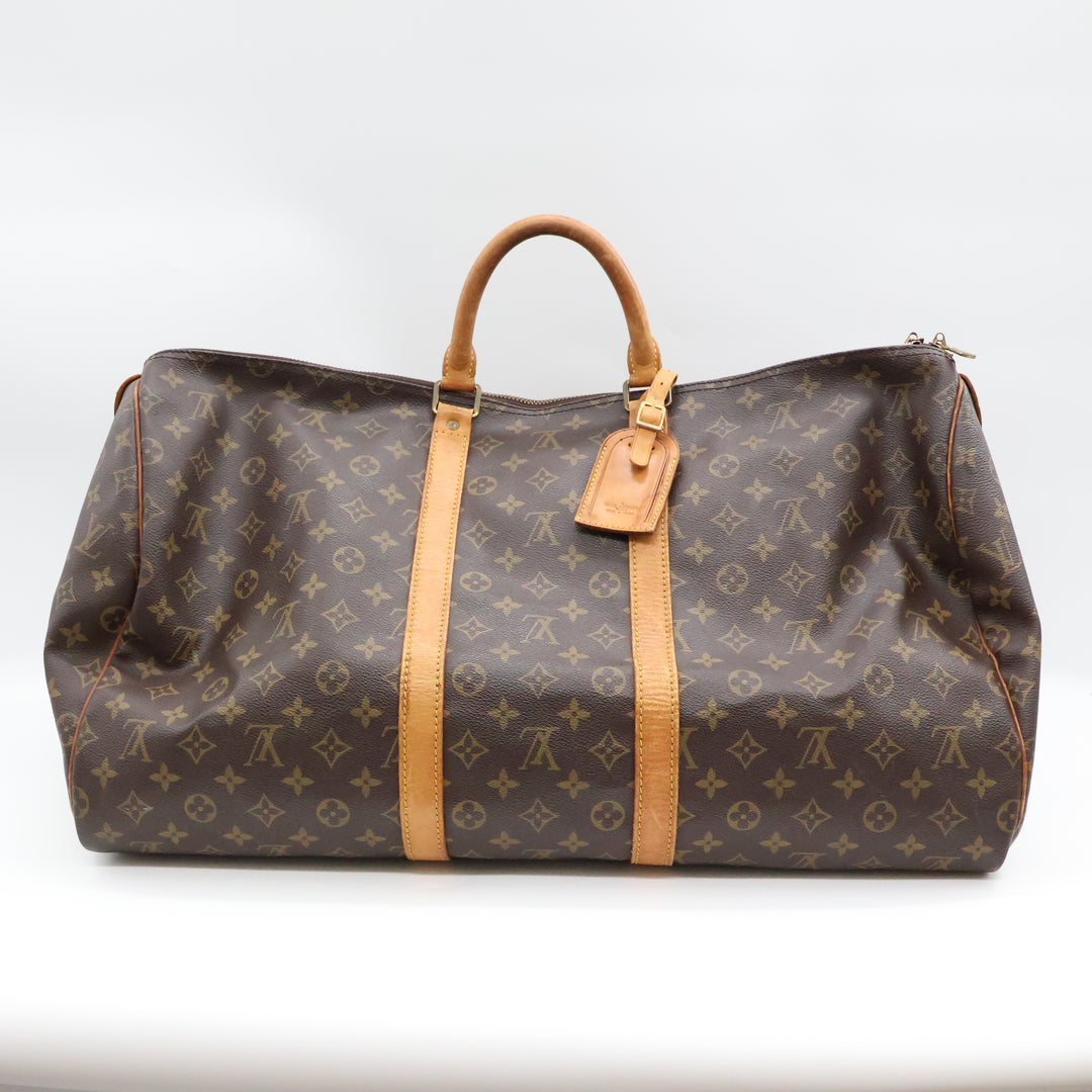 Louis Vuitton Brown Monogram 55 Keepall Duffle Bag