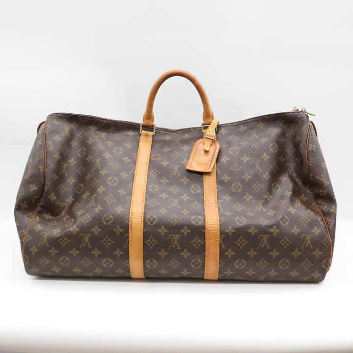 Louis Vuitton Brown Monogram 55 Keepall Duffle Bag