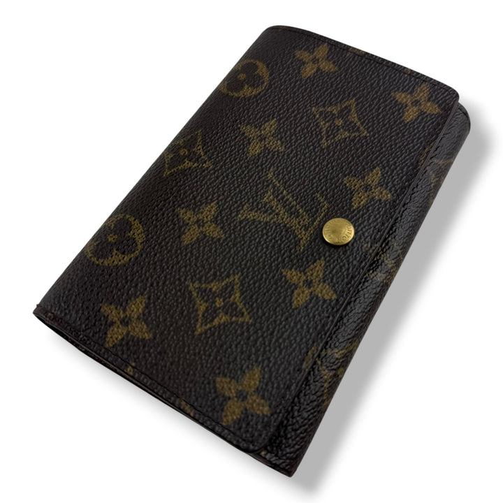Louis Vuitton Vintage Brown Monogram Zippy Clip Purse 7726