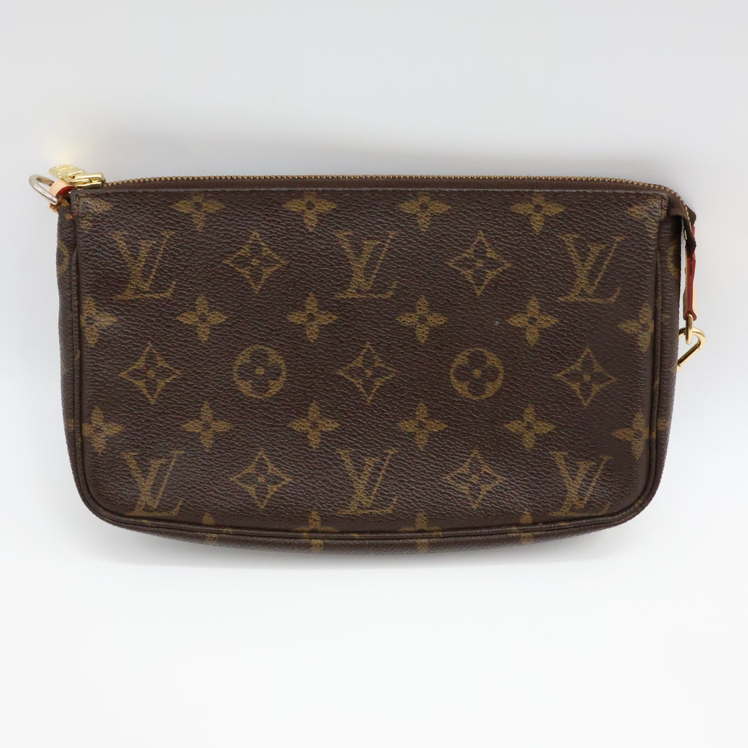 Louis Vuitton Pochette Accessories Brown Monogram Clutch Bag