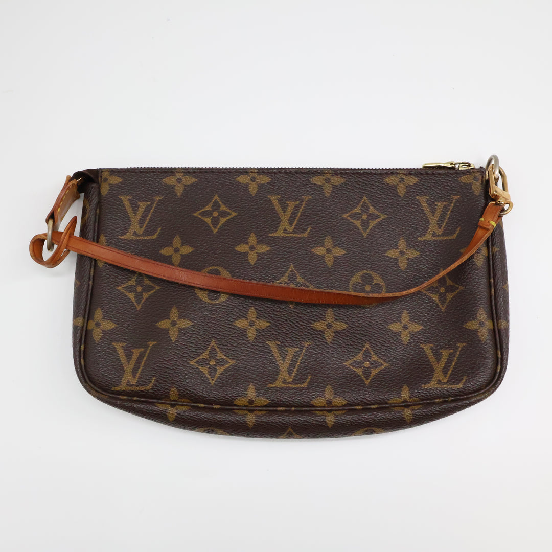 Louis Vuitton Pochette Accessories Brown Monogram Clutch Bag