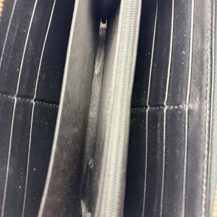 Gucci GG Marmont Black Leather Zip Around Wallet