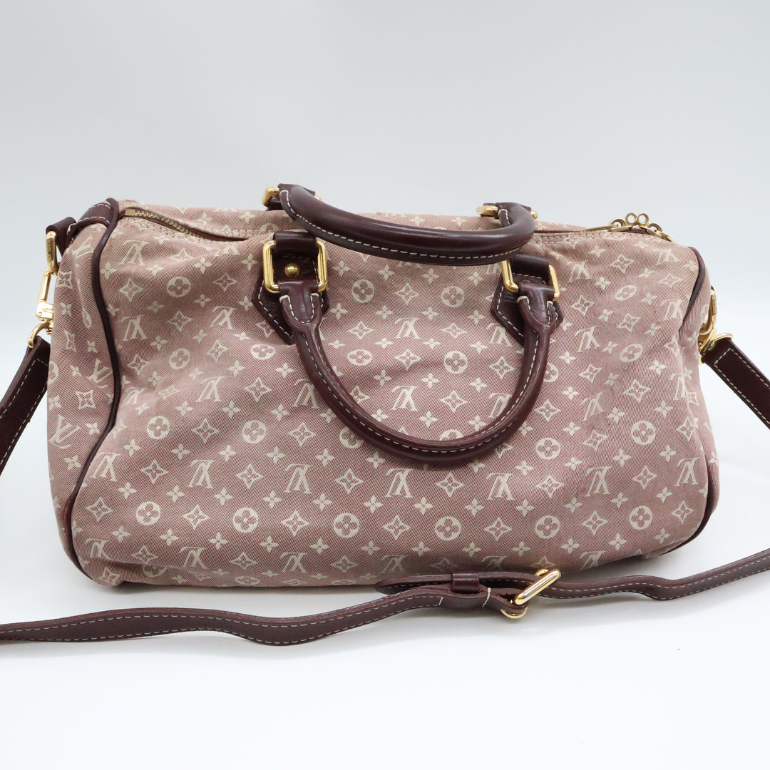Louis Vuitton Lin Monogram Bandouliere Mini Idylle Romance Speedy 30 Handbag