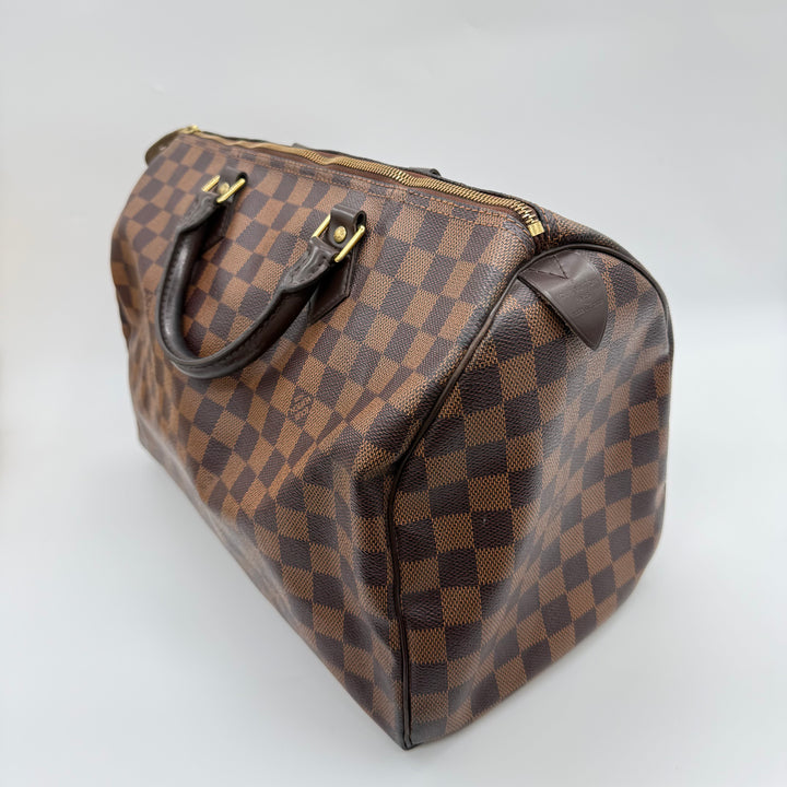 Louis Vuitton Speedy 35 Brown Damier Handbag
