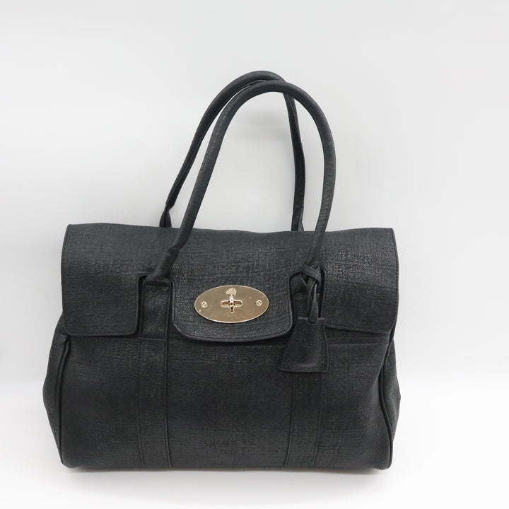 Mulberry Bayswater Black Sparkle Leather Handbag