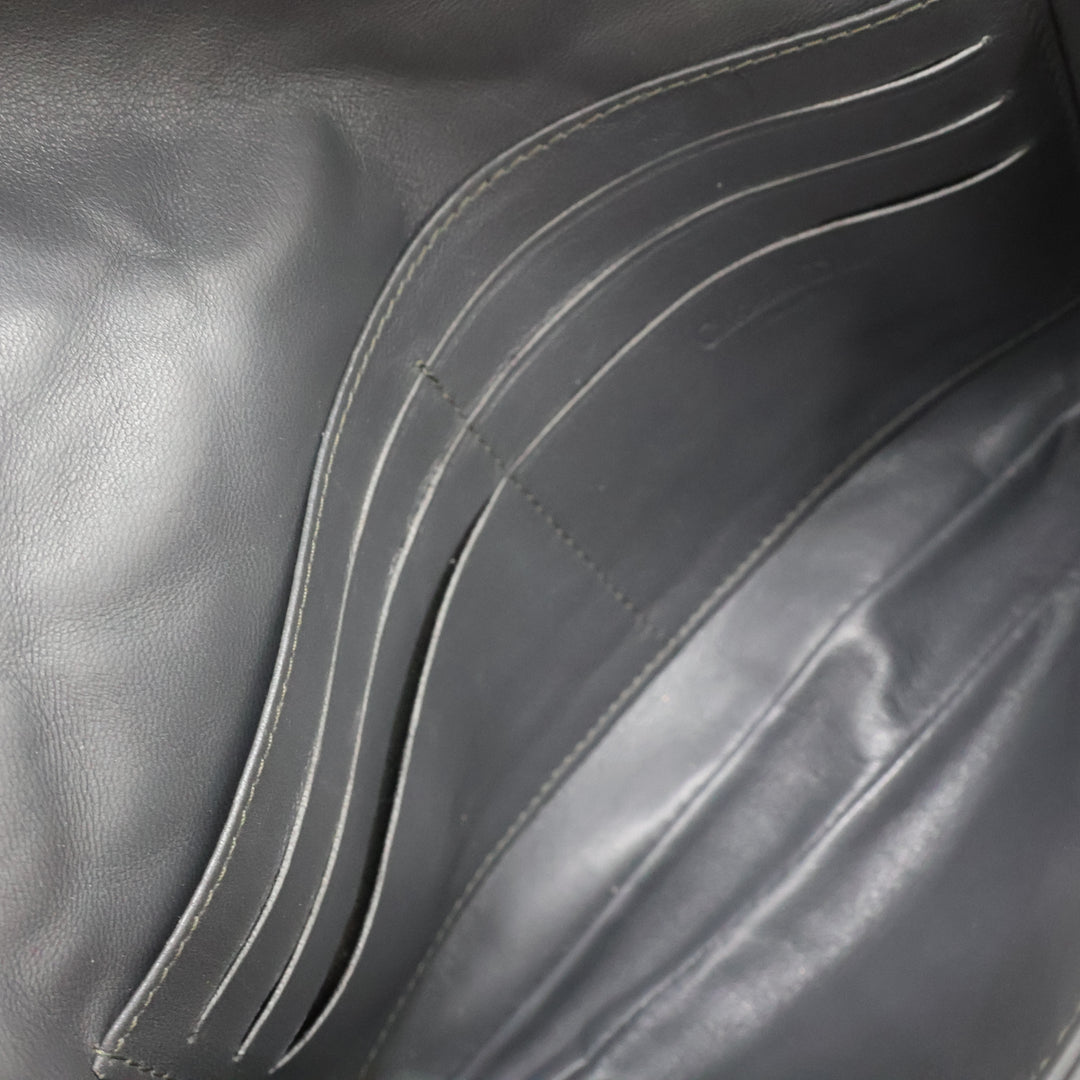 Dior Grey Quilted Wallet on Chain Pochette Bag