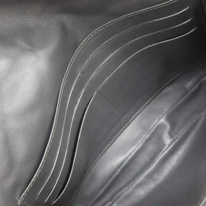Dior Grey Quilted Wallet on Chain Pochette Bag