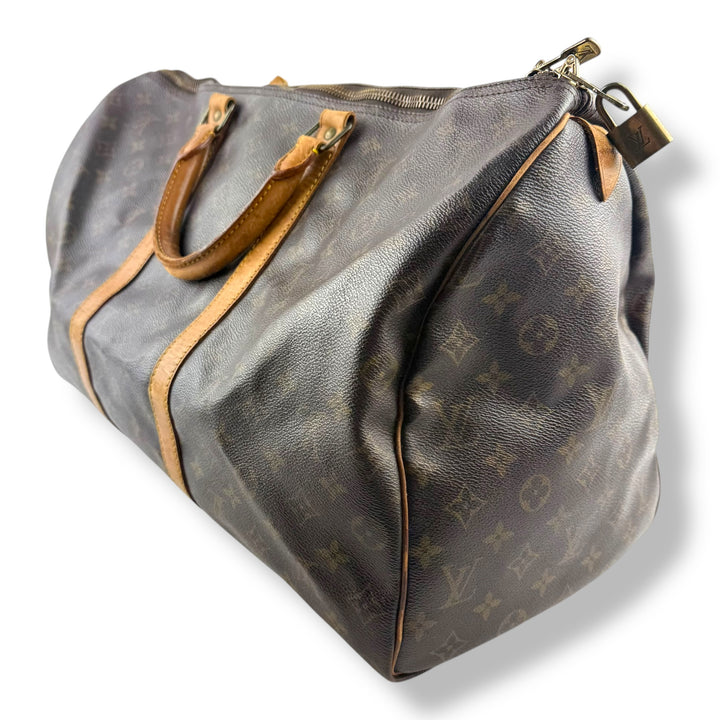 Louis Vuitton Vintage Brown Monogram 50 Keepall Duffle Bag