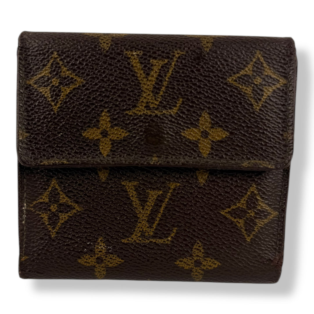 Louis Vuitton Vintage Brown Monogram Compact Bifold Wallet Purse