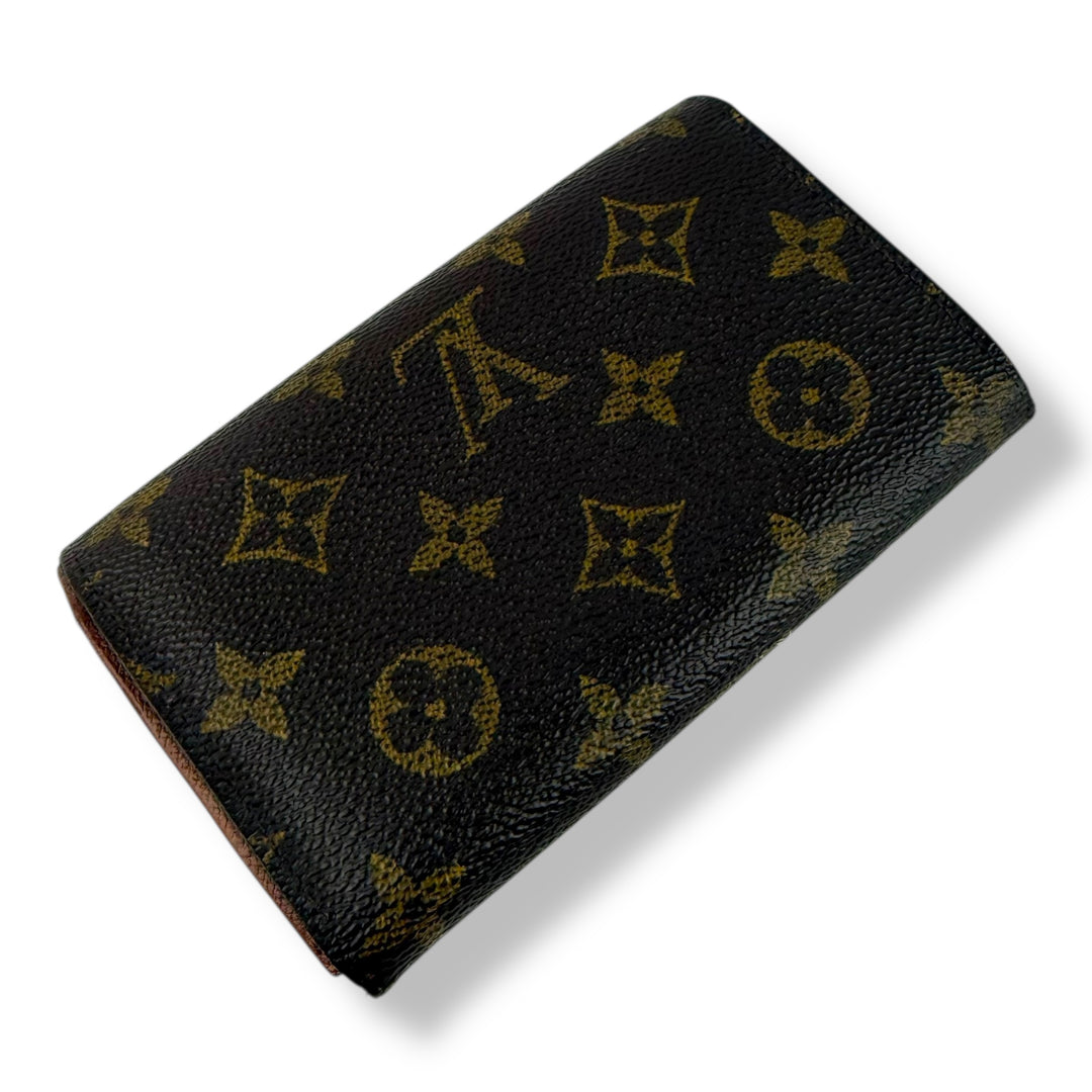Louis Vuitton Brown Monogram Zippy Clip Purse