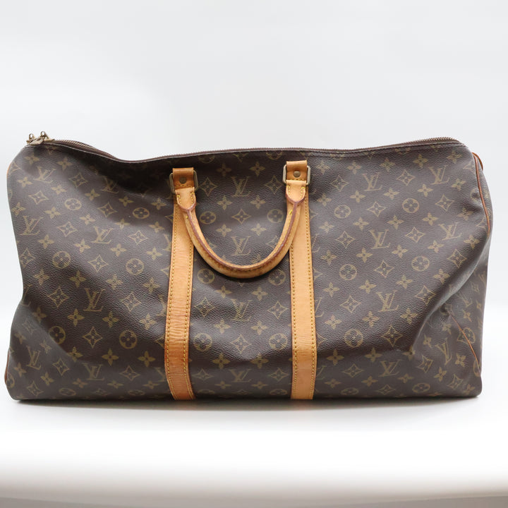 Louis Vuitton Brown Monogram 55 Keepall Duffle Bag
