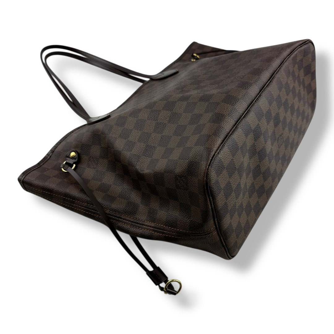 Louis Vuitton Brown Damier Neverfull MM Handbag