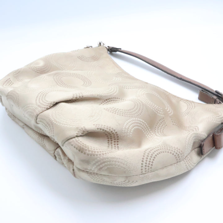 Coach Beige Madison Hobo Handbag